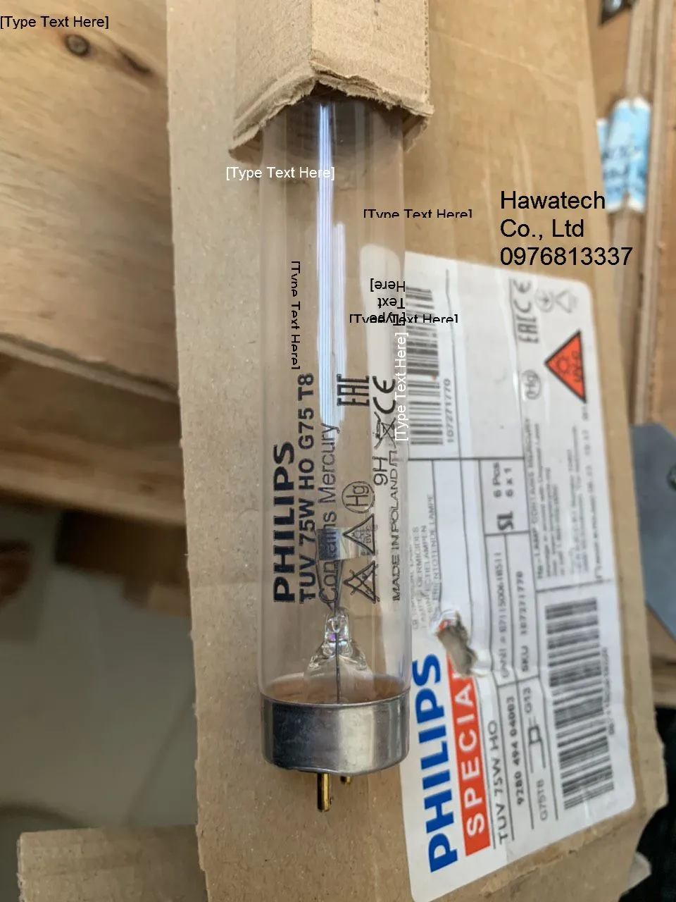 Bóng đèn tia cực tím TUV 75W HO